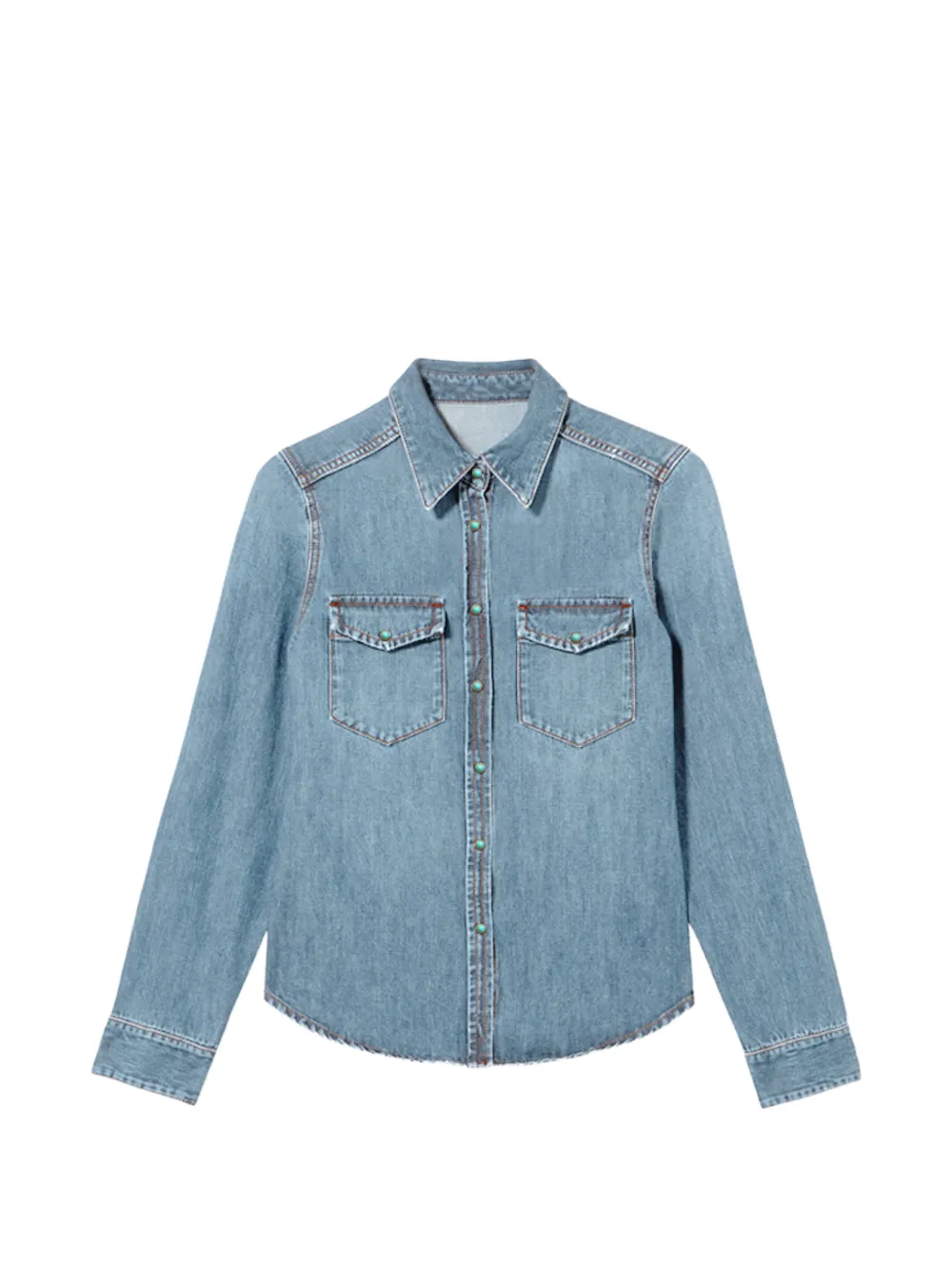 

Рубашка с клапанами на карманах Fortela, синий