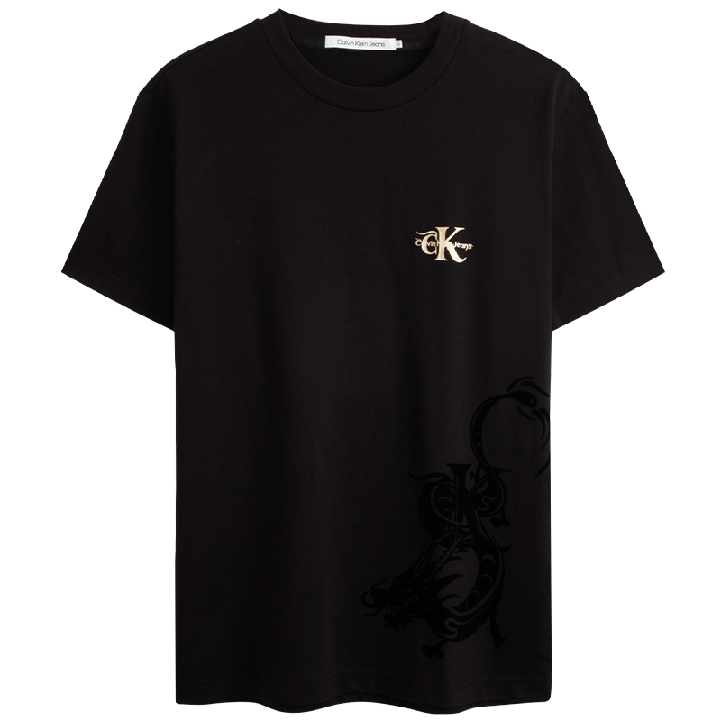 Футболка CALVIN KLEIN Limited Series Year Of The Dragon унисекс, цвет BEH-космический черный — фото 3