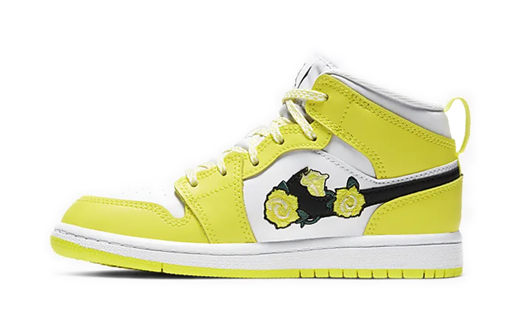 

Кроссовки Jordan 1 Mid Dynamic Yellow Floral PS