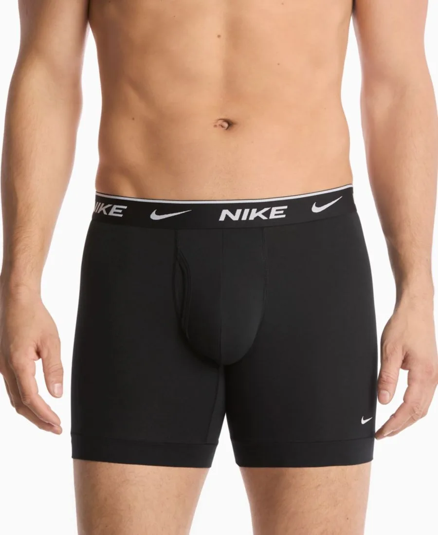 Nike Мужские боксеры Dri-FIT Essential из эластичного хлопка, комплект из 3 штук — фото 2
