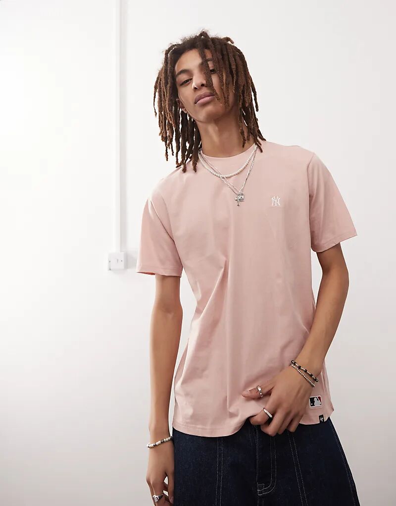 

Футболка мини NY Yankees бежевого цвета 47 Brand