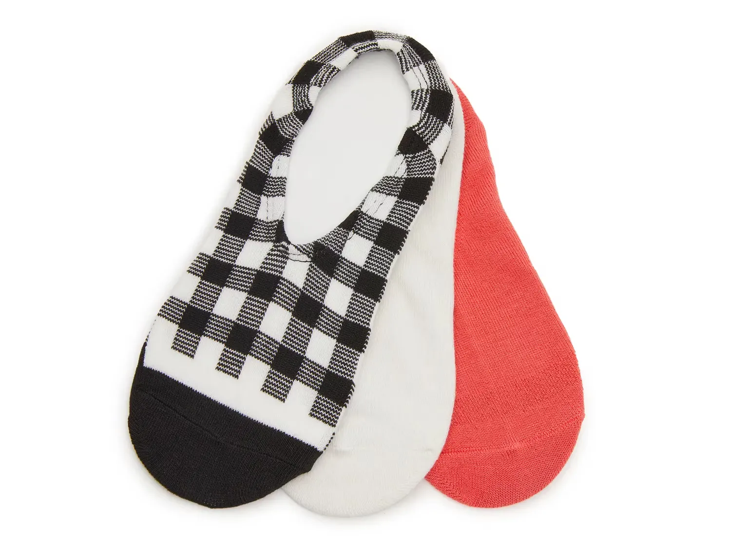 

Классические женские носки-невидимки - 3 пары Converse, Black/White/Pink