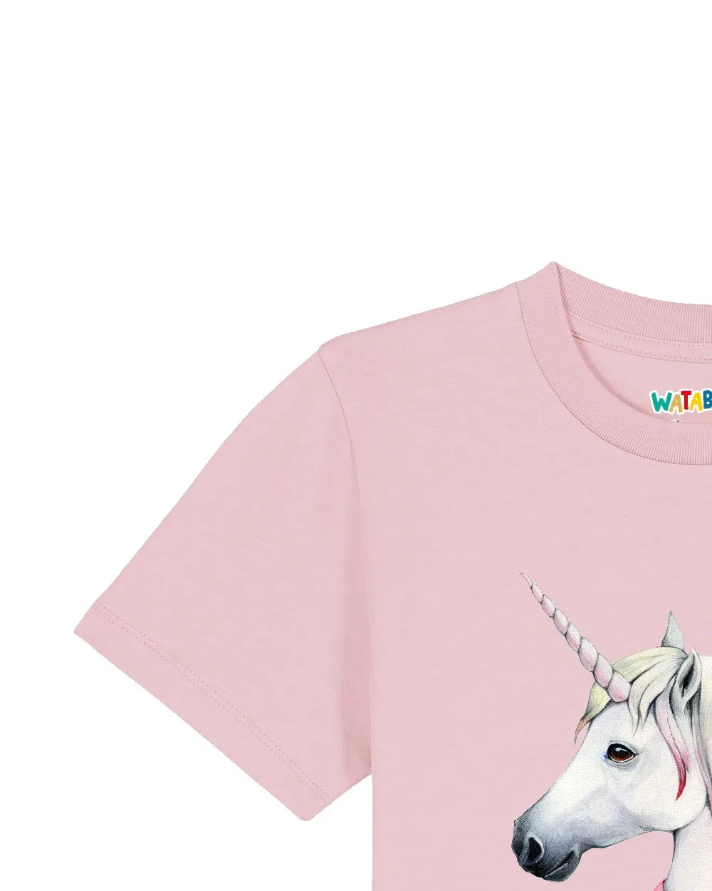 Футболка с единорогом Wat? Apparel, розовый — фото 3