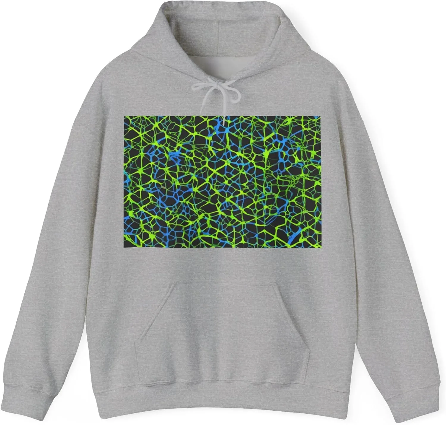 boostlete-headspace-pattern-hex-line-art-0327 — Unisex Heavy Blend Hooded Sweatshirt (Gildan)