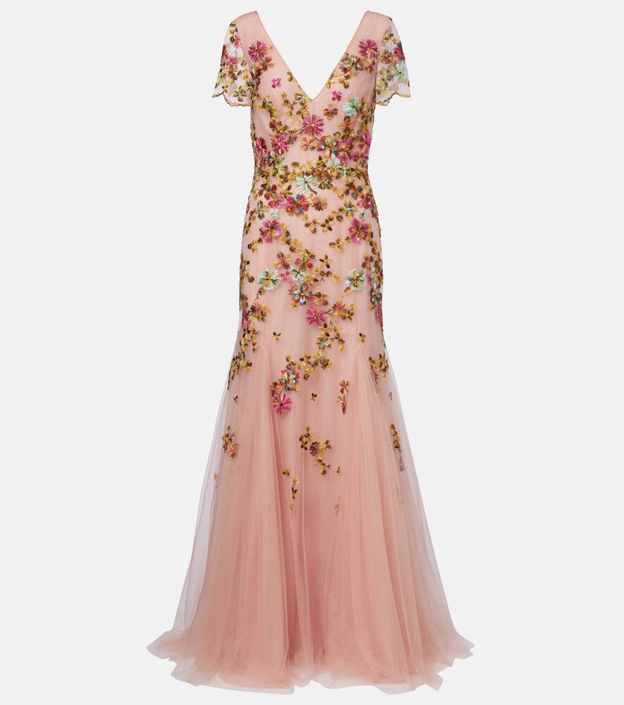 

Платье из тюля с вышивкой Polina Costarellos, Vintage Rose (777)