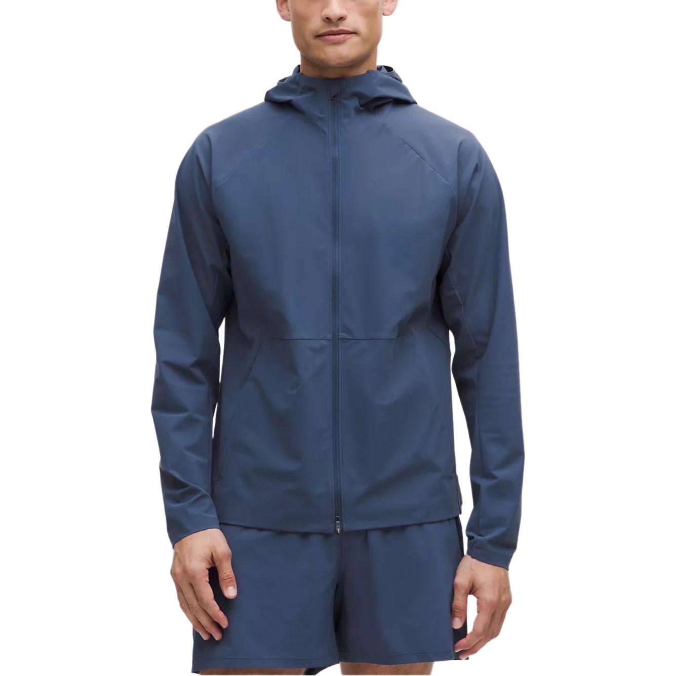 

Куртка с капюшоном Pace Breaker Casual Sports Lululemon, синий canvas/bltw