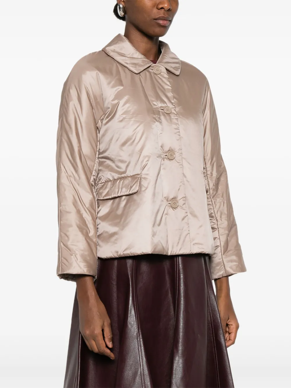 Стеганая утепленная куртка Max Mara, нейтральный — фото 3