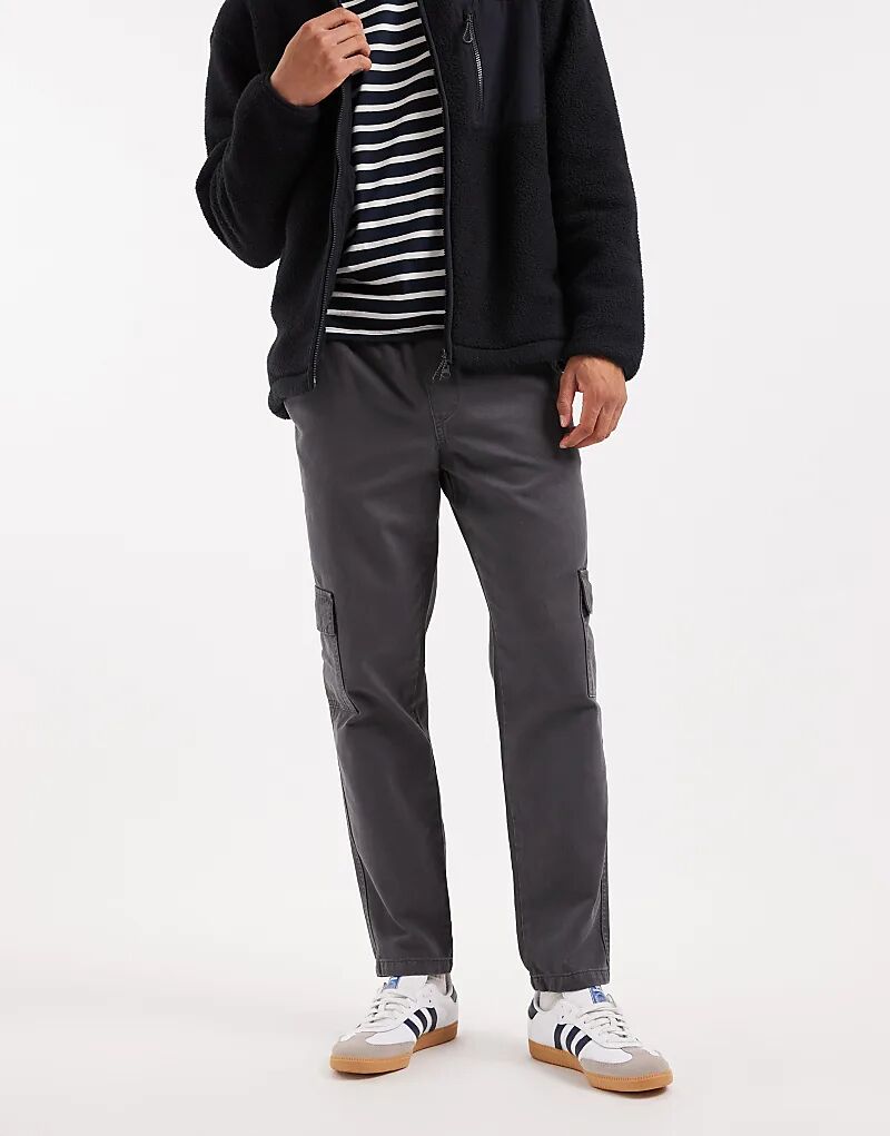 

Зауженные брюки-карго ASOS DESIGN серого цвета