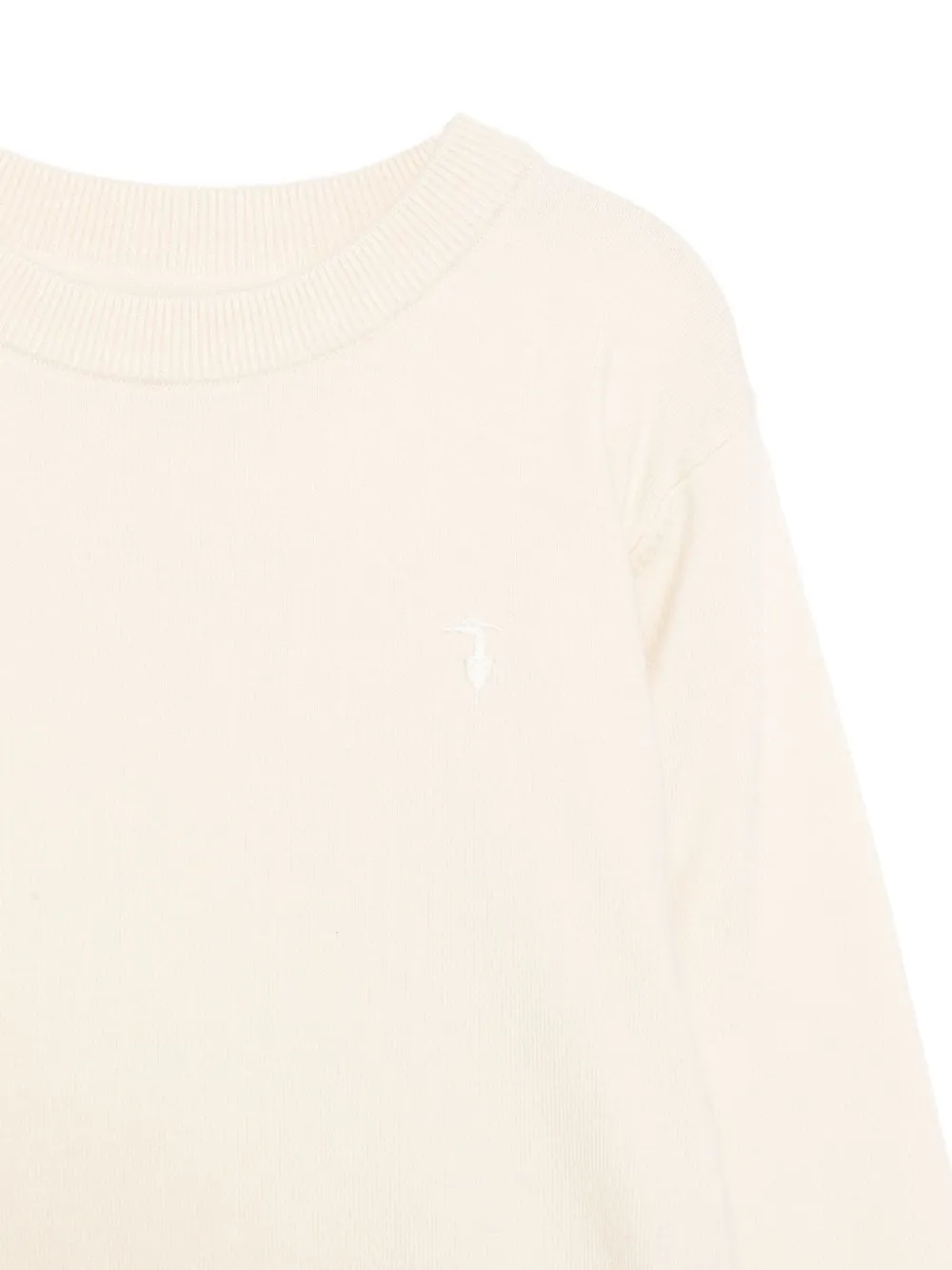 Толстовка с вышитым логотипом TRUSSARDI JUNIOR, нейтральный — фото 3