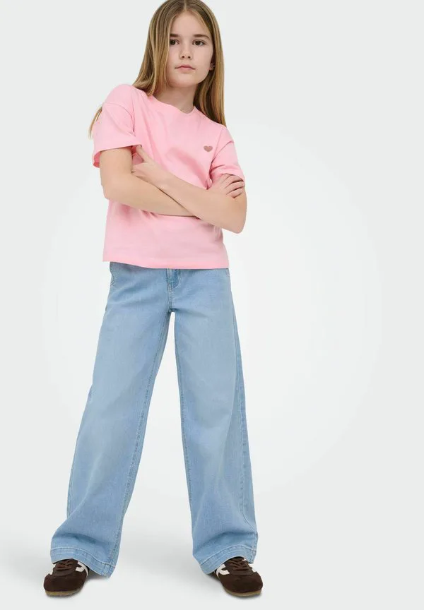 Расклешенные джинсы mit weitem bein kognew mittlere taille Only Girls, Light Blue Denim — фото 4
