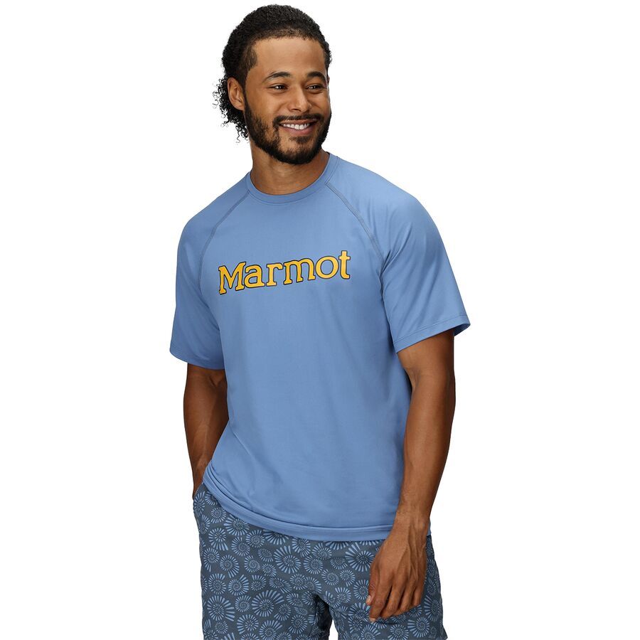 

Мужская футболка с графическим принтом Windridge Marmot Marmot, Rain Cloud