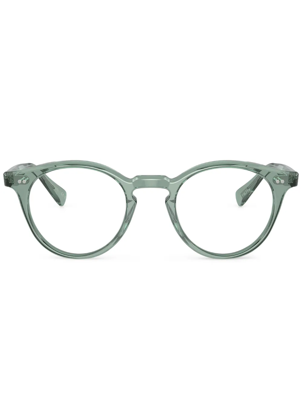 

Очки в круглой оправе Oliver Peoples, зеленый
