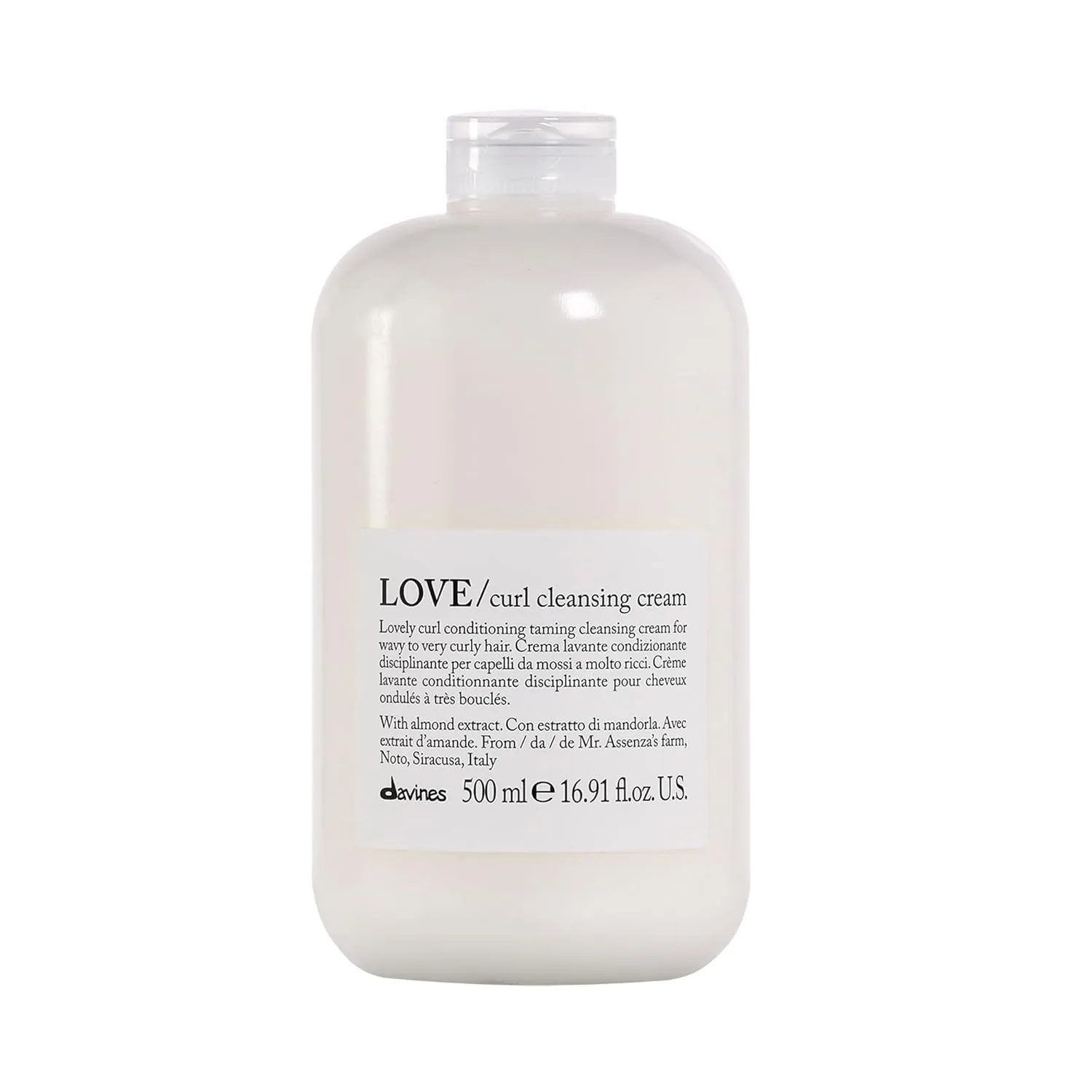 Davines LOVE Curl очищающий крем-шампунь 2-в-1 для волнистых и кудрявых волос, 500 мл, davines