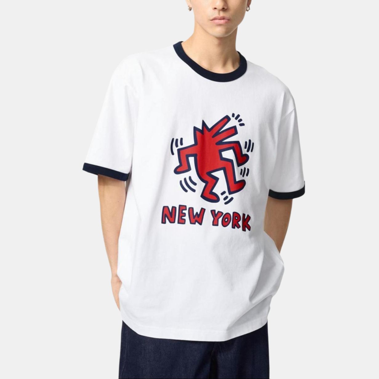 UNIQLO Футболка Keith Haring SS25 Unisex White — фото 4