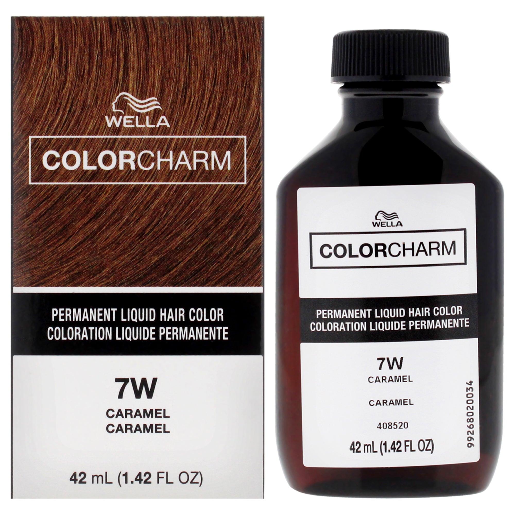

Стойкая жидкая краска для волос Color Charm - 7W Caramel от Wella для мужчин и женщин - 1,42 унции Wella, 7W Caramel