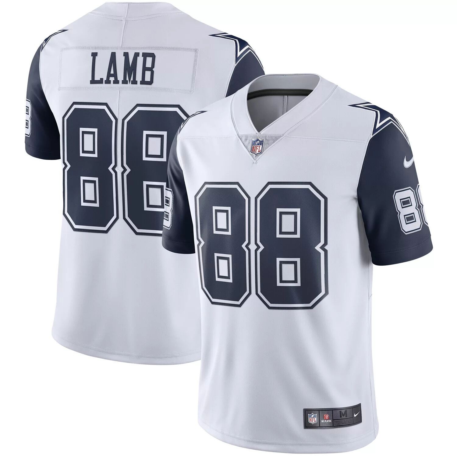 Мужская футболка CeeDee Lamb White Dallas Cowboys 2nd Alternate Vapor Limited Nike — фото 4