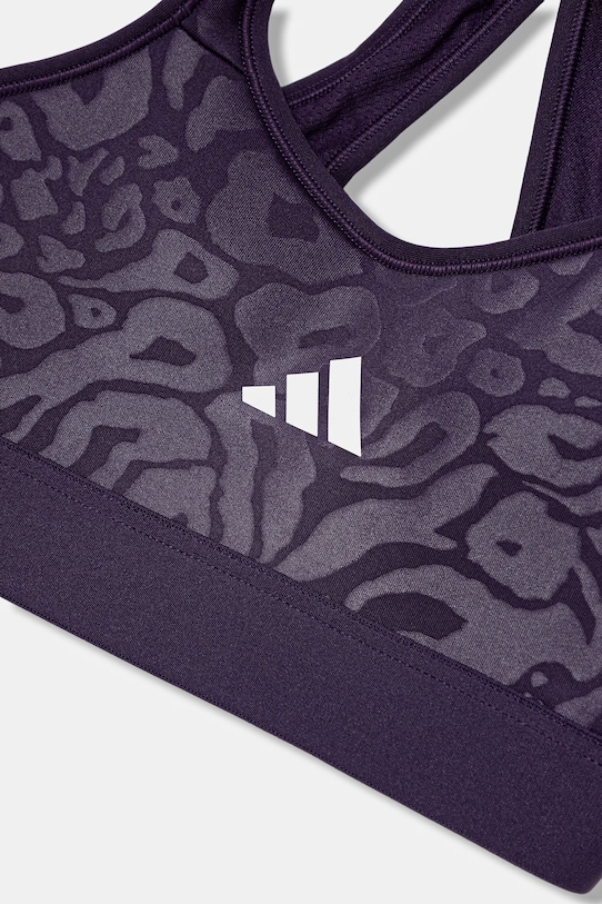 Детский спортивный бюстгальтер Adidas, фиолетовый — фото 4