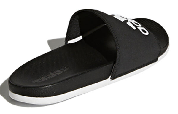 Тапочки adilette comfort slides black/white Adidas, черный — фото 3