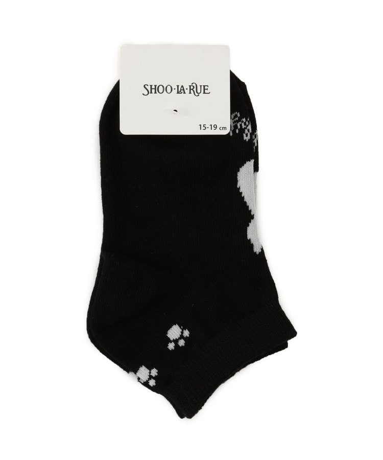 Носки до щиколотки с силуэтом кошки Shoo・La・Rue, Black (019)