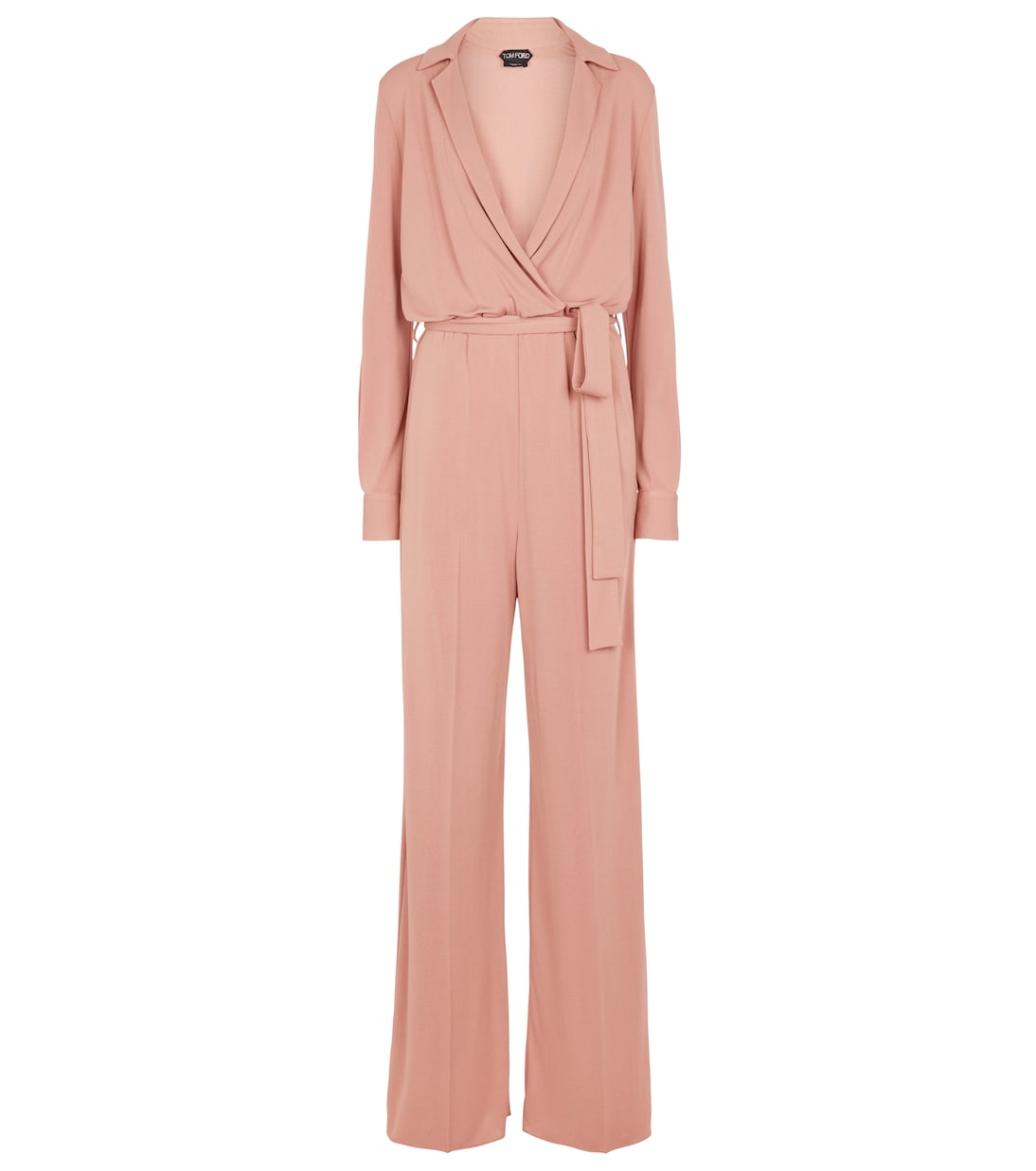 

Креповый комбинезон с поясом Tom Ford, Dusty Coral