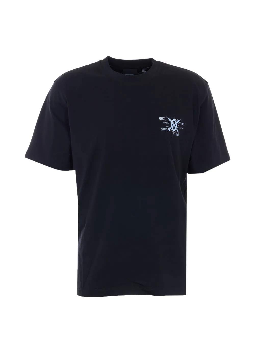 

Футболка с принтом и круглым вырезом Daily Paper, черный