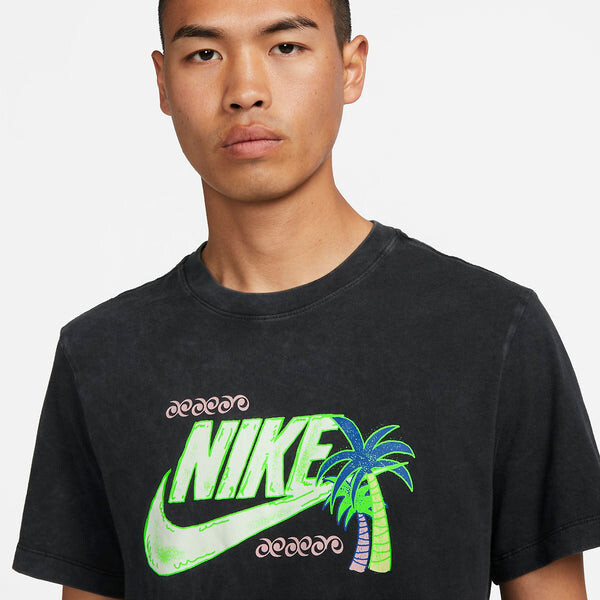 Футболка Nike Sportswear Coconut Tree T-Shirt 'Black', черный — фото 2