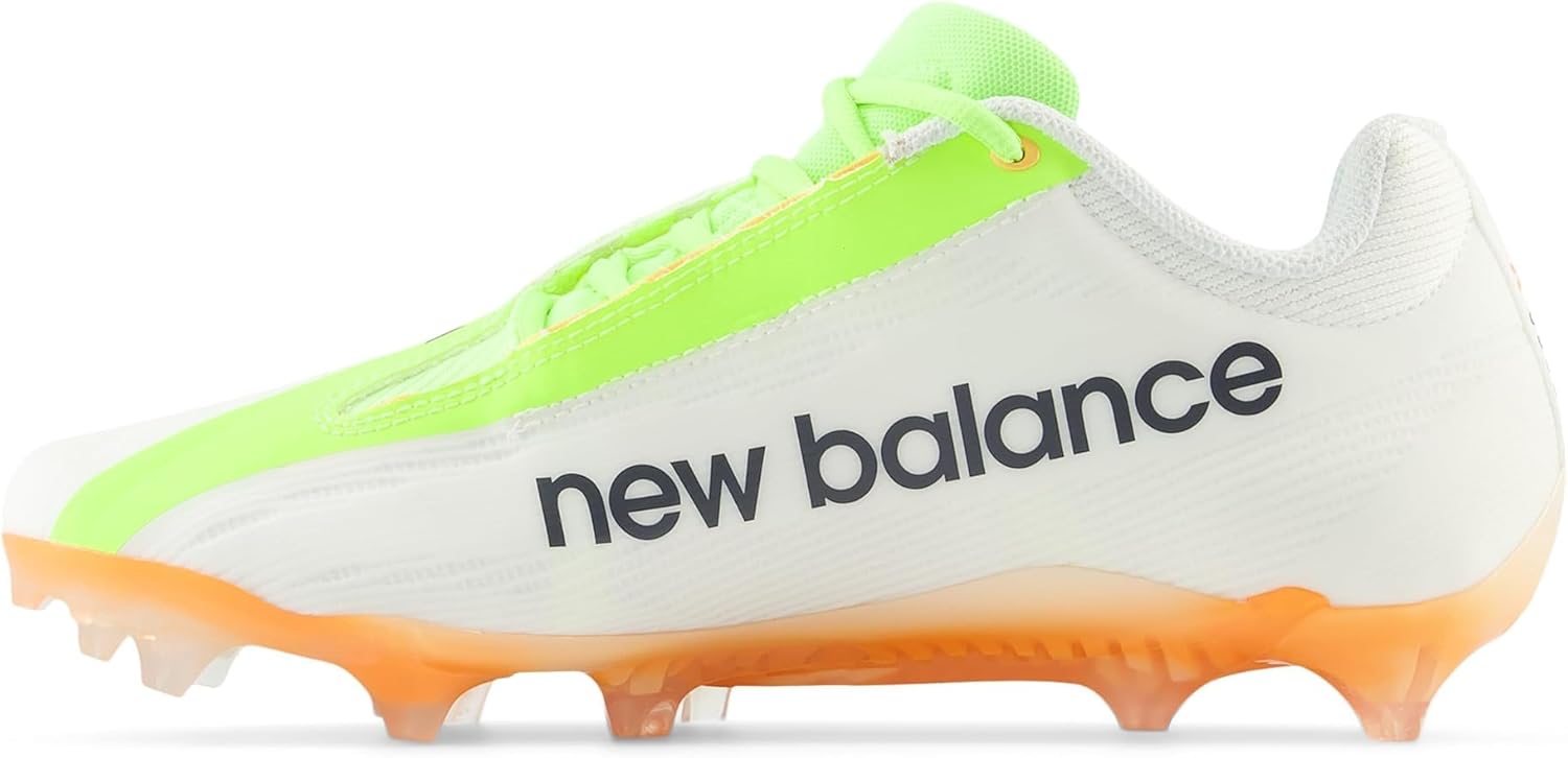 Кроссовки New Balance Burnx4 Lacrosse для мужчин и женщин, белый/зеленый/оранжевый — фото 4