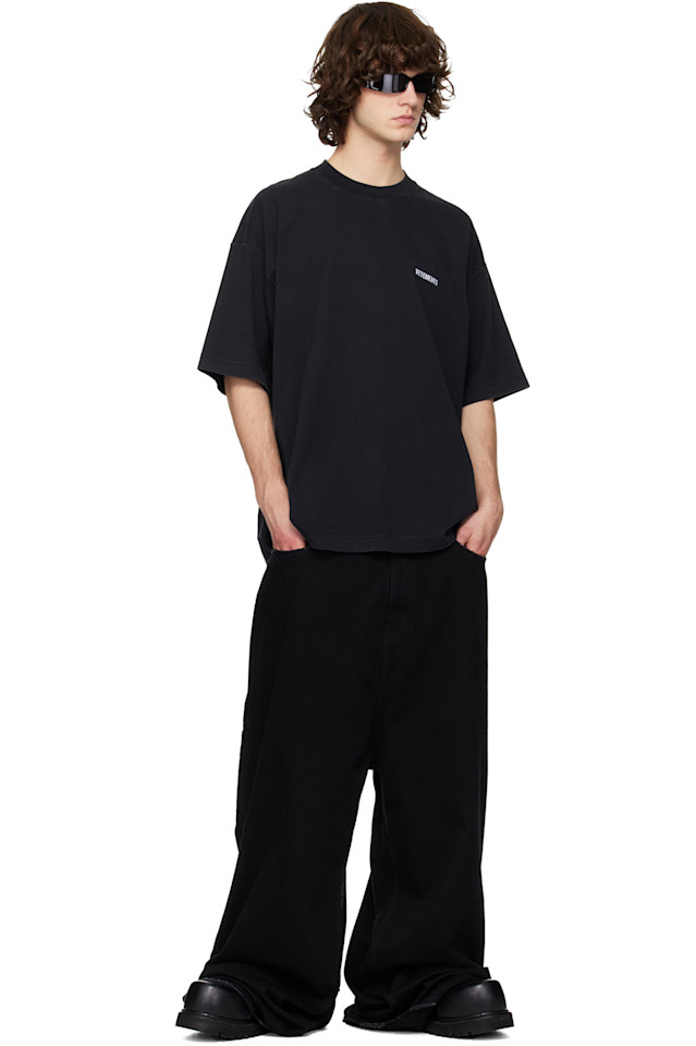 Футболка с культовым логотипом Vetements, черный — фото 4