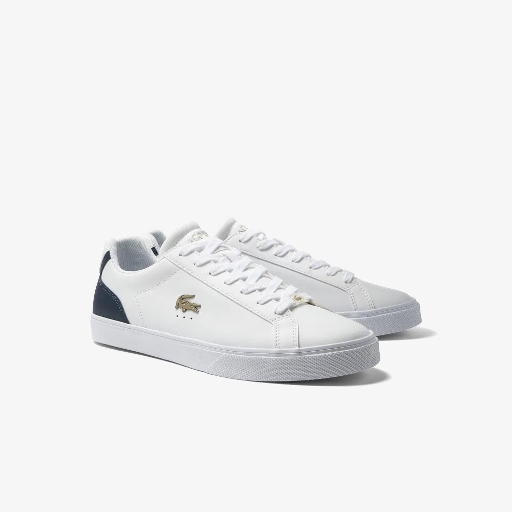 Мужские низкие кожаные кеды Lacoste Lerond Pro, белые — фото 2