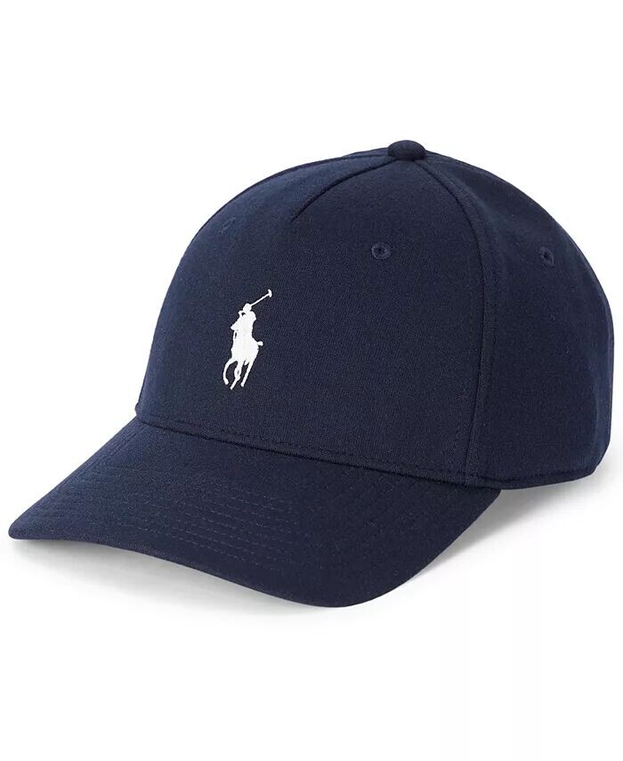 

Мужская жаккардовая бейсболка двойной вязки Polo Ralph Lauren, синий