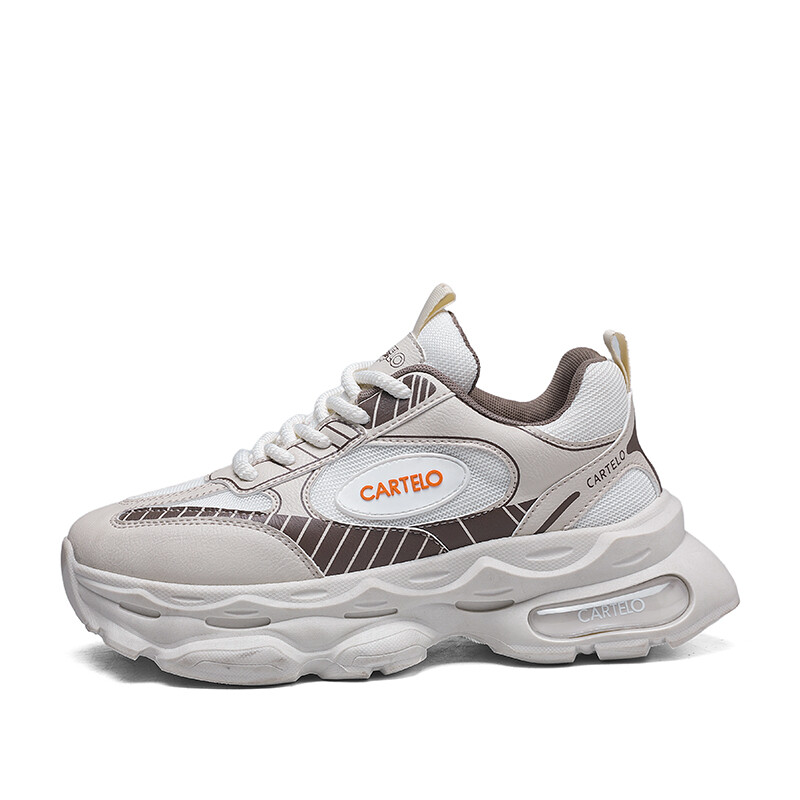 

Кроссовки CARTELO/Catilla crocodile Chunky Sneakers Men Low-top, бежевый