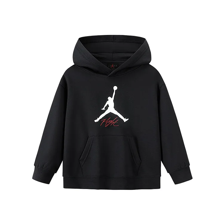 Детский худи с капюшоном Jordan, белый/черный (Fleece-Lined)