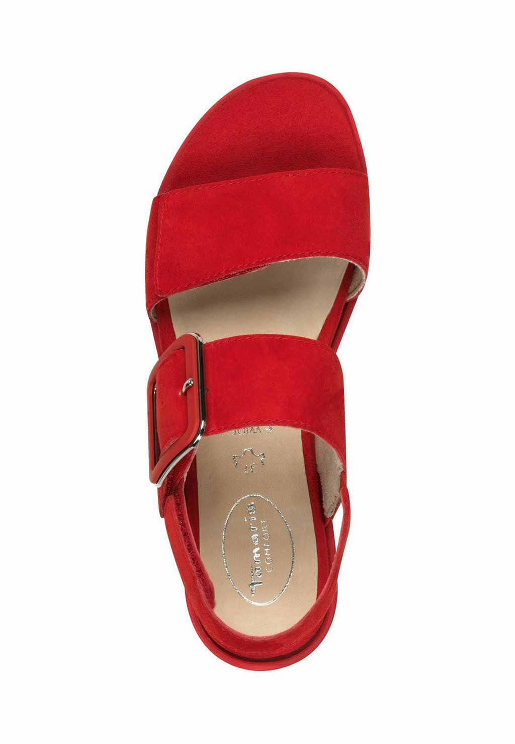 Босоножки на танкетке COMFORT - Platform sandals Tamaris, красный — фото 3