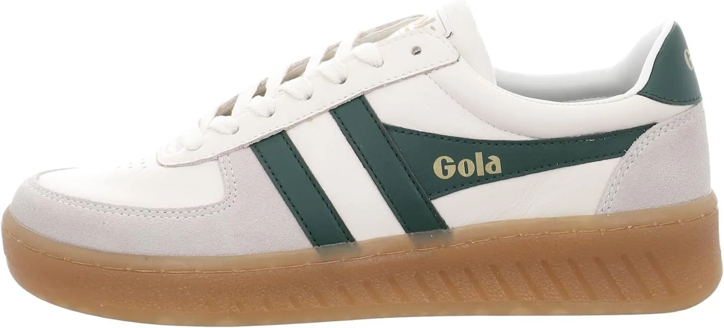 Мужские кроссовки Gola Elite Grandslam, Off White Evergreen Gum — фото 2