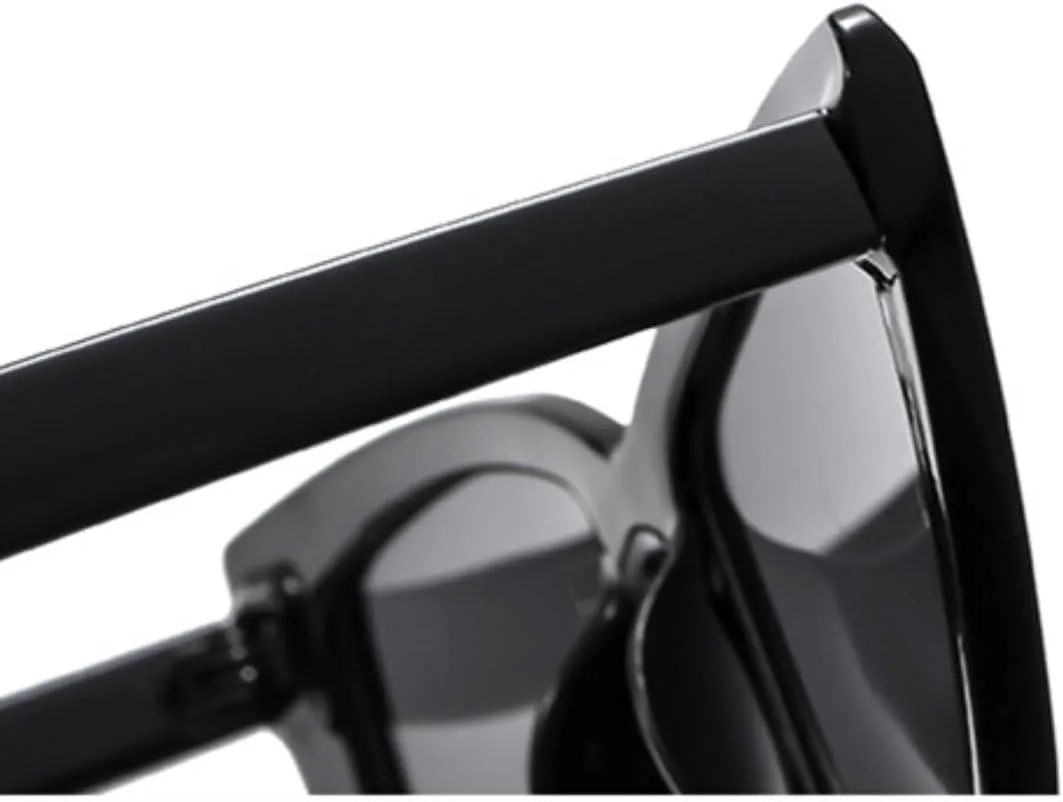 

Винтажные солнцезащитные очки «кошачий глаз» для женщин, классический тренд, панк, популярные, защита от УФ-излучения UV400 (черно-коричневые) TVTBBVV, Black-brown