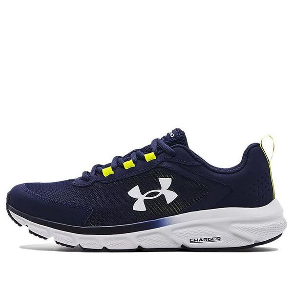 

Кроссовки charged assert 9 'midnight navy yellow ray' Under Armour, синий