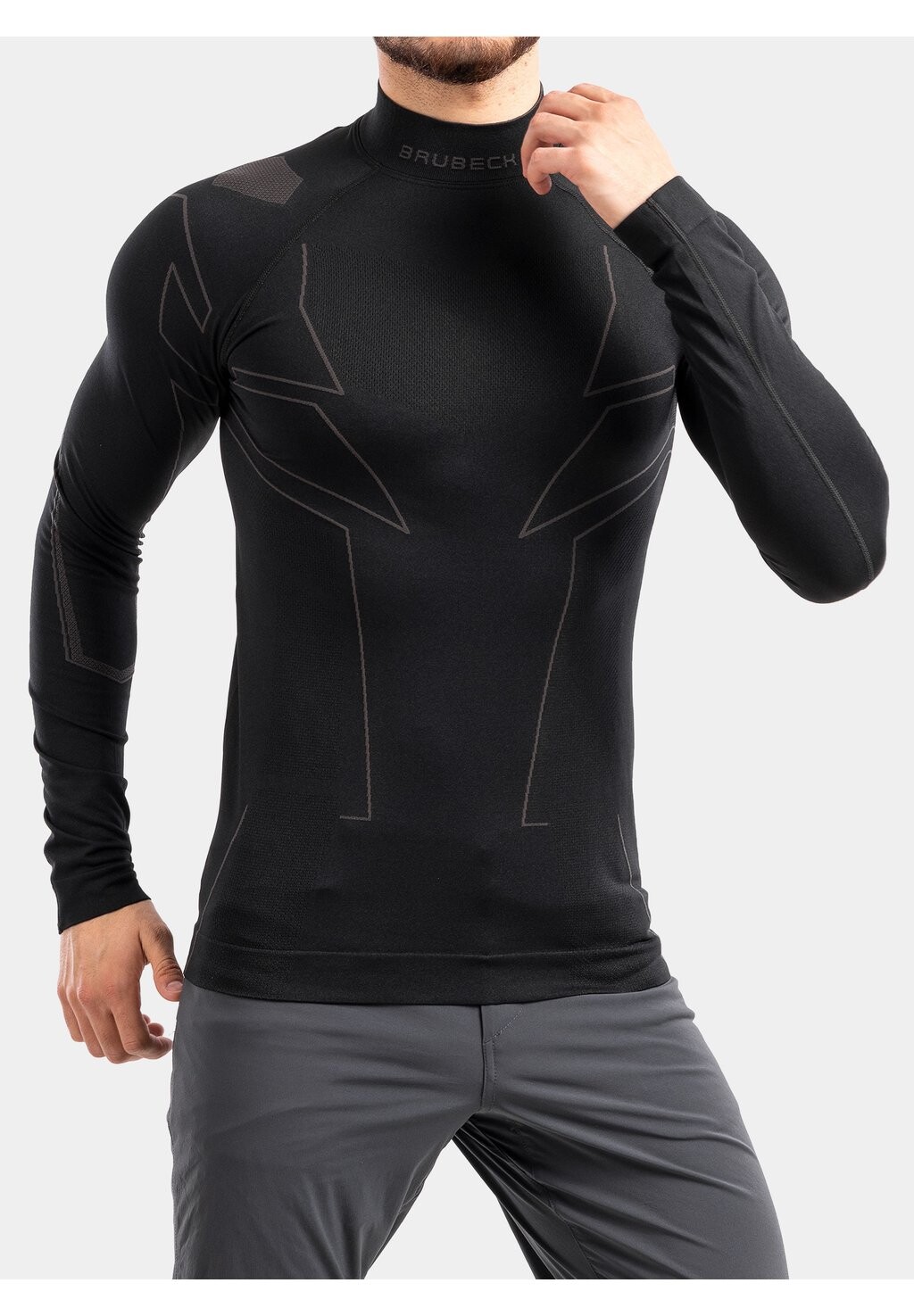 

Базовый слой BLUZA MĘSKA MOTOCYKLOWA COOLER Z DŁUGIM RĘKAWEM CZARNY BRUBECK, черный
