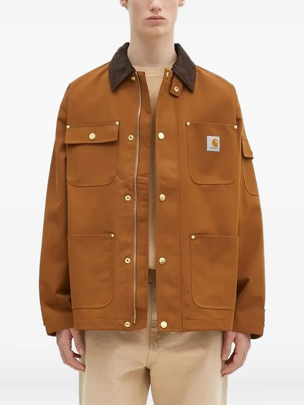 

Куртка-рубашка Clapton с вельветовым воротником CARHARTT WIP, коричневый
