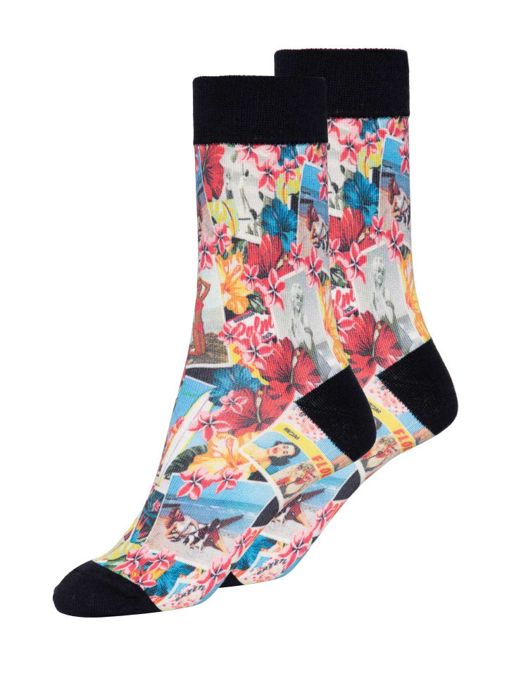 

Queen Kerosin Носки Queen Kerosene с тропическим принтом, разноцветные