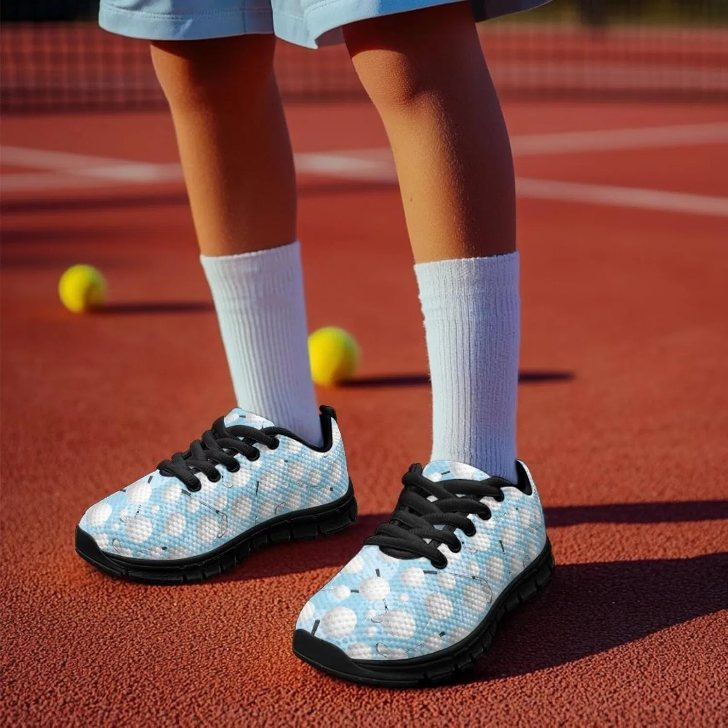 Кроссовки детские Pointodoor, Ball-blue Printed — фото 3
