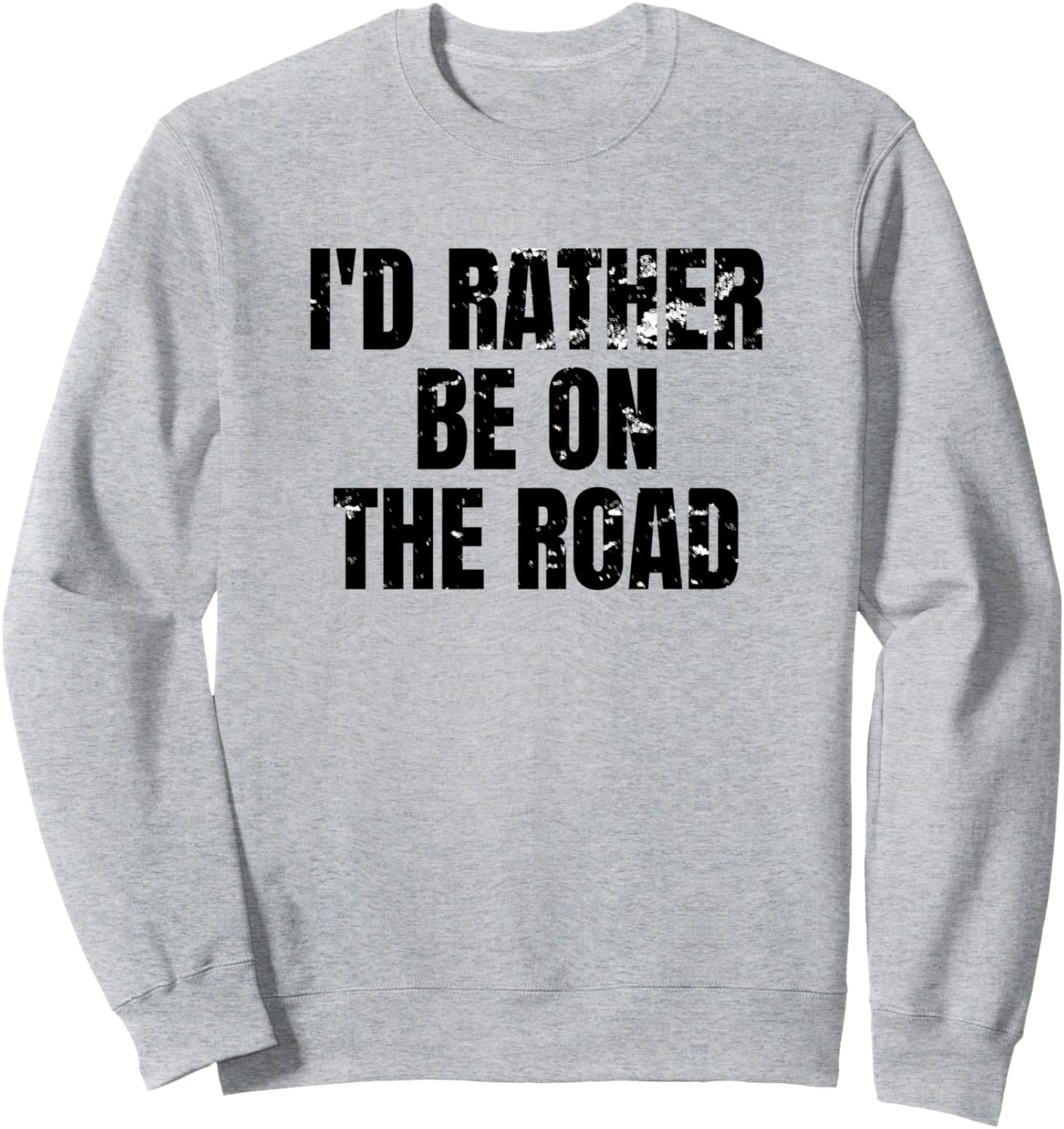 

Забавная толстовка с надписью Я бы лучше был в дороге, дальнобойщик, водитель грузовика Four1Nine Truckers Official, серый