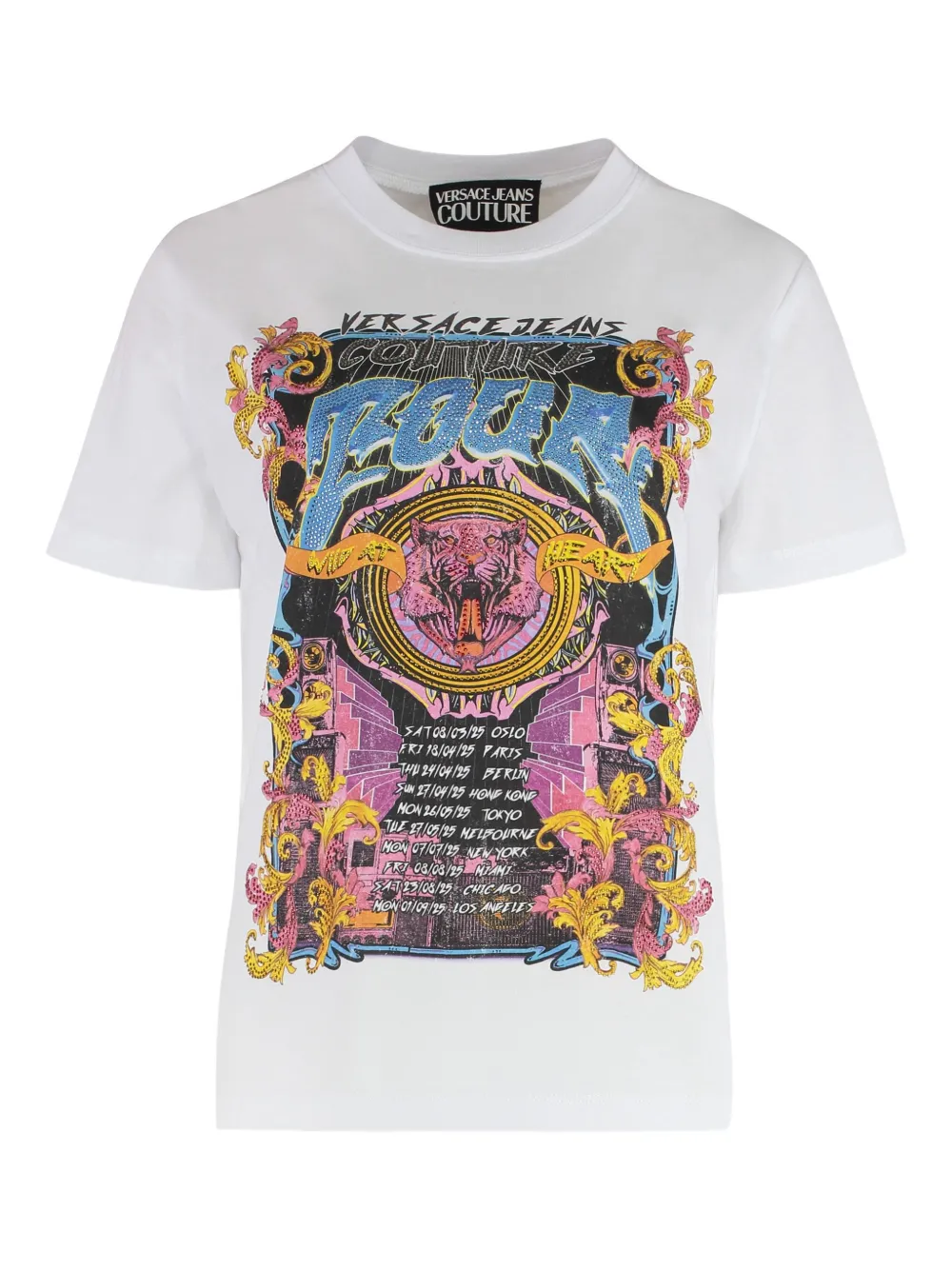 

Футболка с графичным принтом Versace Jeans Couture, белый