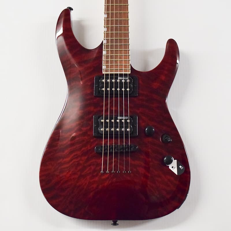 

Электрогитара ESP LTD MH-200QM NT Electric Guitar See-Thru Black Cherry