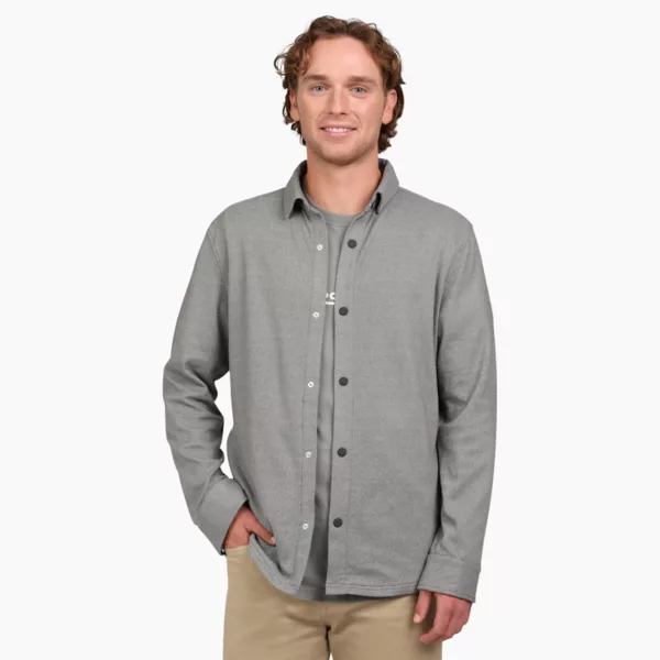 

Мужская вязаная рубашка на пуговицах Quiksilver, черный