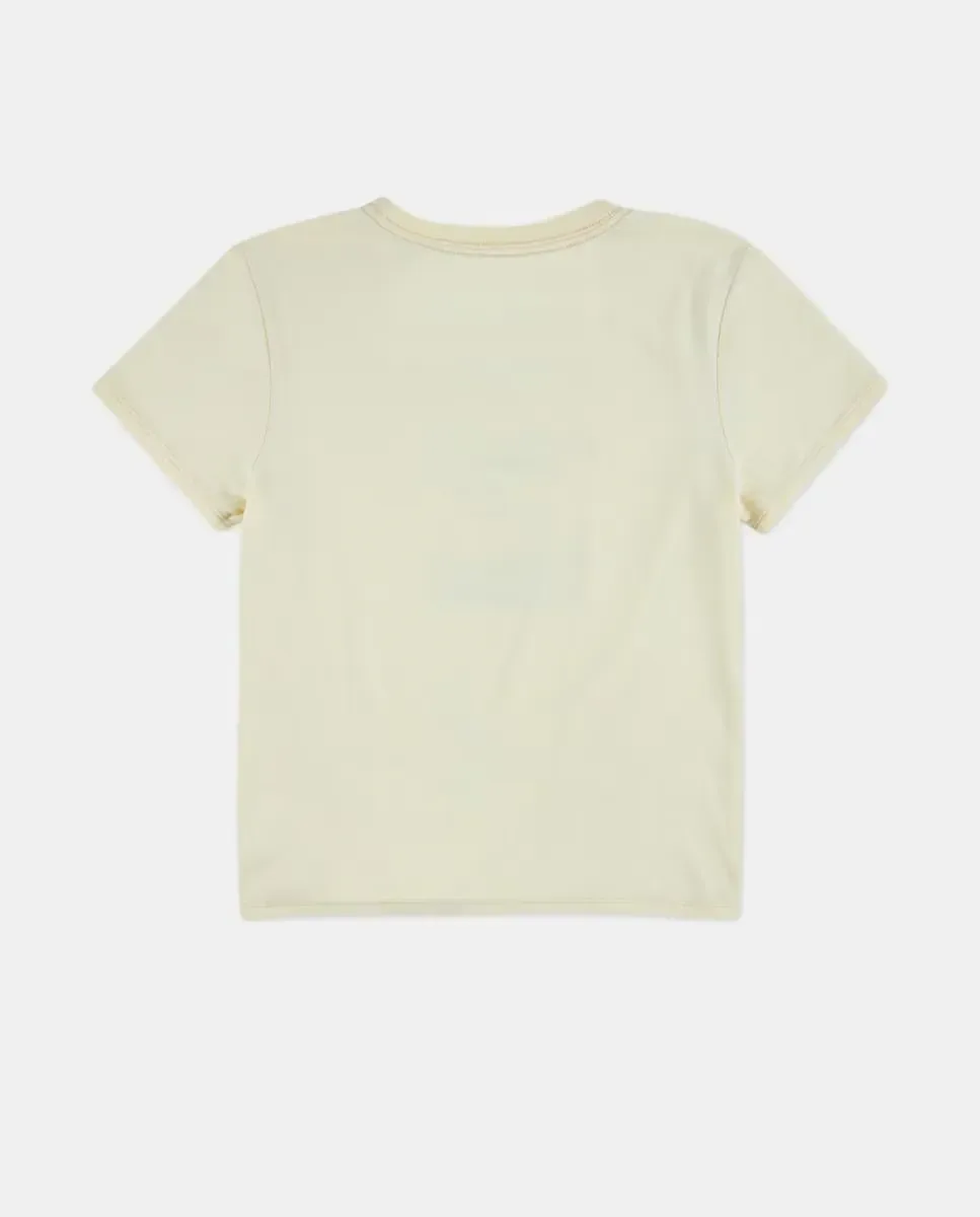 Футболка с боковым узлом Miami Beach от Abercrombie Kids, желтый — фото 2