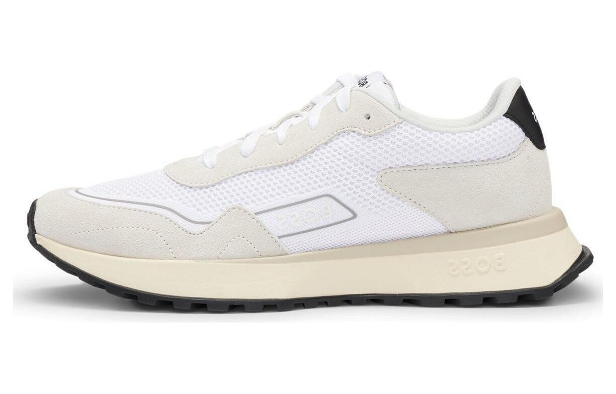 

Кроссовки BOSS Panelled Low-top Sneakers, белый
