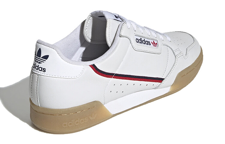 Кроссовки Adidas Originals Continental Unisex, белый/коричневый/красный — фото 4