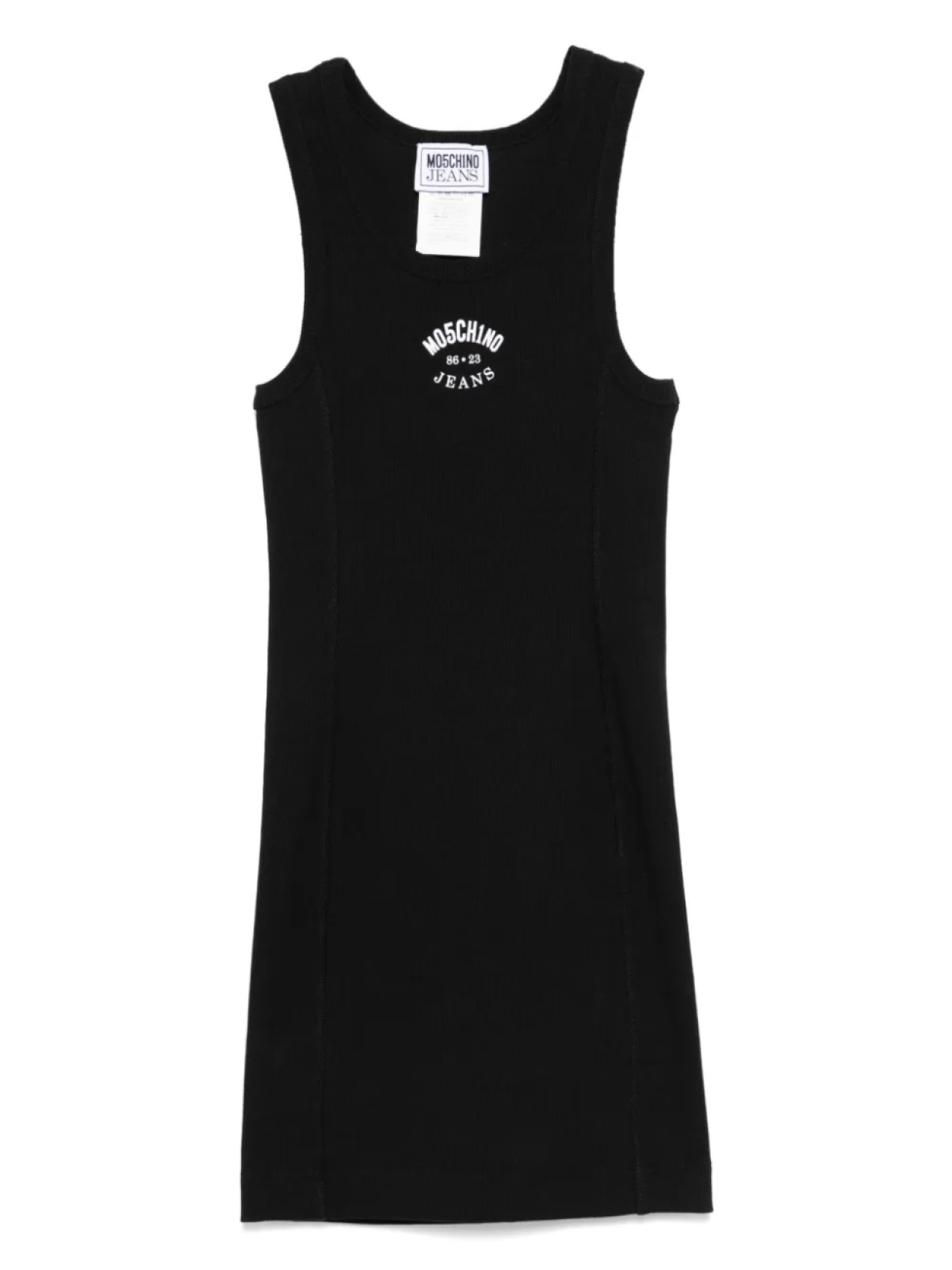 

Мини-платье с логотипом MOSCHINO JEANS, черный