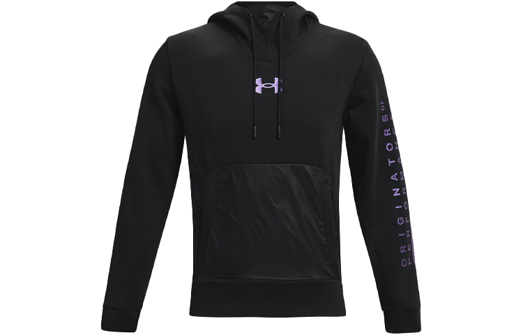 

Футболка мужская черная фиолетовая Under Armour