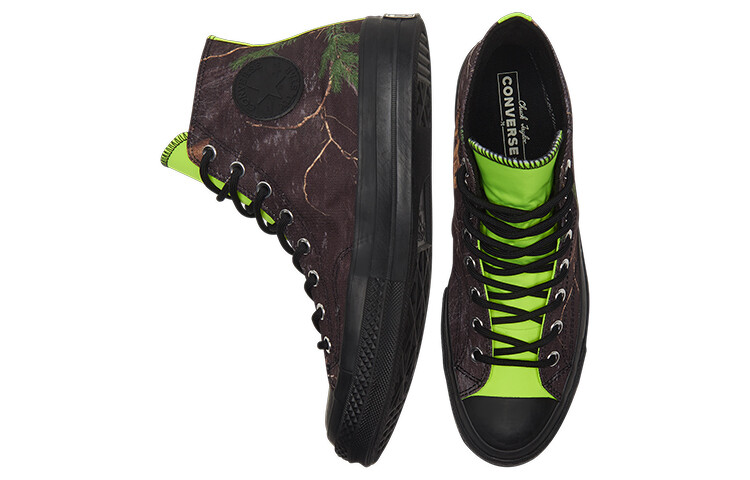 Converse Конверсы парусиновой обуви 1970-х годов унисекс, Черный/Лимонный яд/Цапля — фото 4